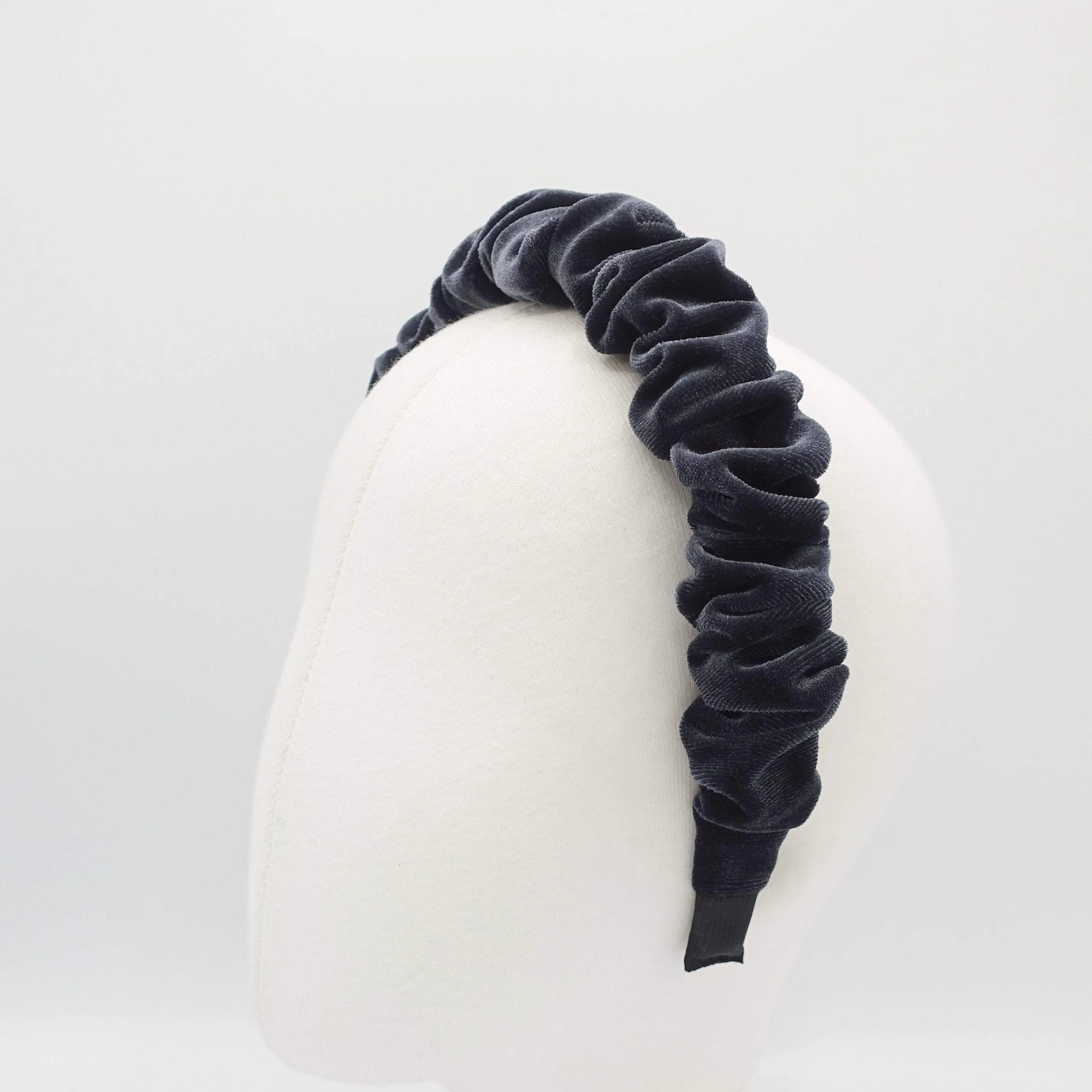 vevlet ruched headband pleated hairband accessory for women