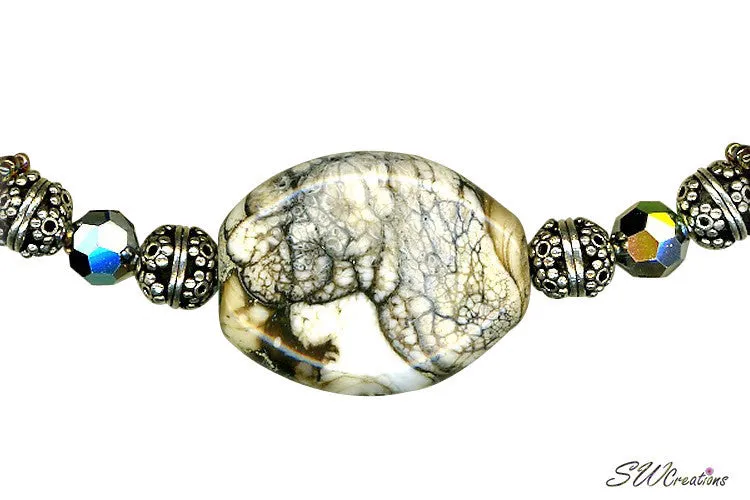 Vitriol Lampwork Handcrafted Bead Art Necklace