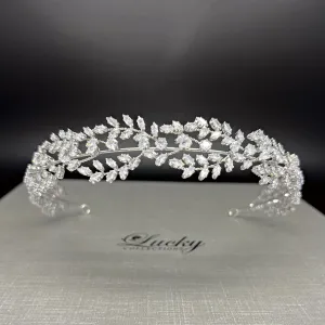 Wedding Headband, Goddess Leaves Bridal Hair Accessory by Lucky Collections ™