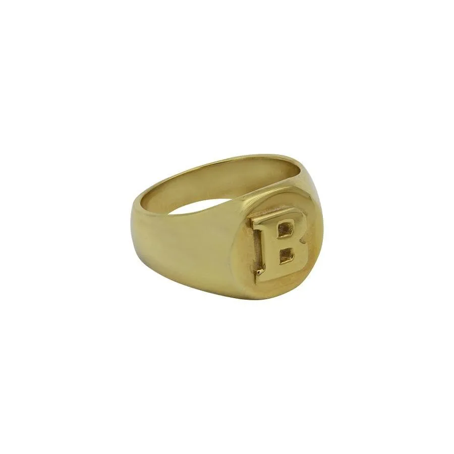 Women's Signet Initial Ring