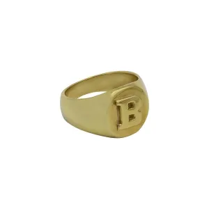Women's Signet Initial Ring