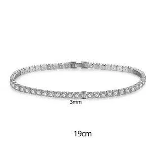 Women's Zircon Gold Rose Couple Bracelet