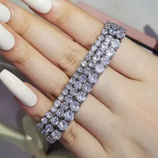 Women's Zircon Gold Rose Couple Bracelet