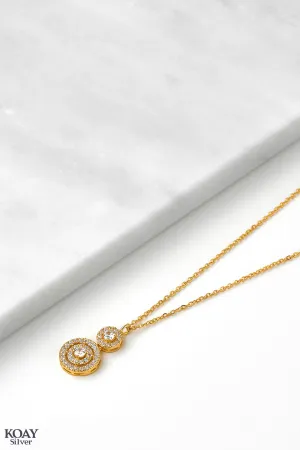 Zircon Circle (03-Necklace) GP