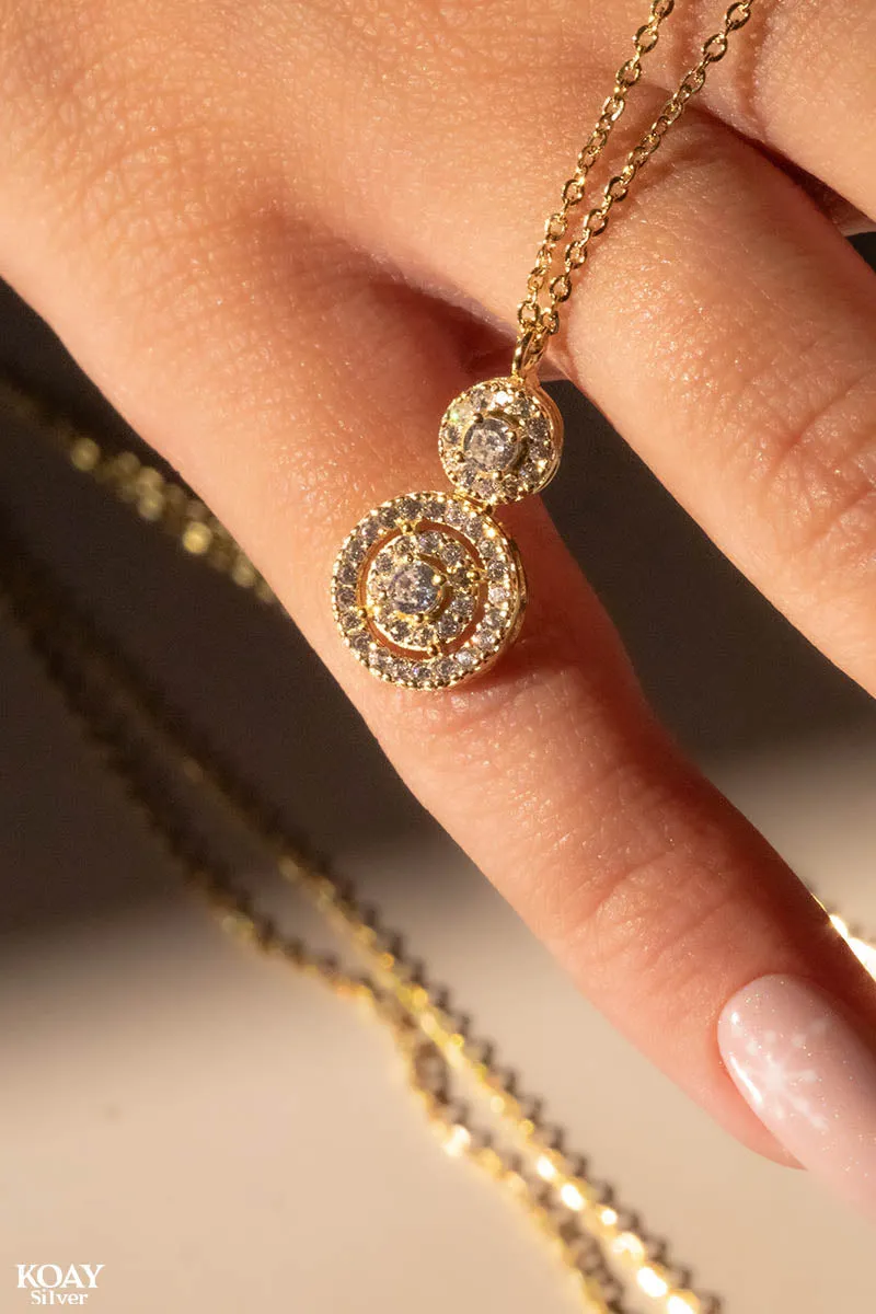 Zircon Circle (03-Necklace) GP