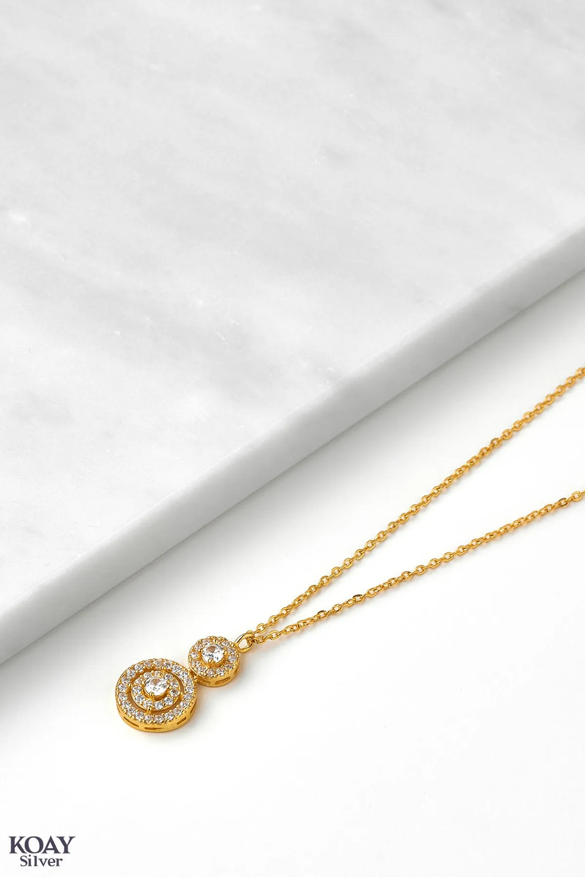 Zircon Circle (03-Necklace) GP