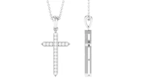 Zircon Cross Pendant Necklace